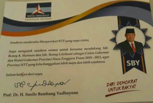 SBY Surati Masyarakat NTT