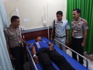 Hery Lusi, Anggota Satlantas Polres Kupang Disantuni Jasa Raharja