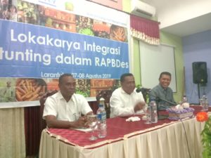 Bupati Hadjon Himbau Para Kades Masukan Masalah Stunting Dalam Program Perencanaan Desa