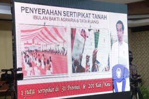 Presiden Jokowi : Tahun 2025 Seluruh Bidang Tanah di Indonesia Sudah Harus Bersertifikat