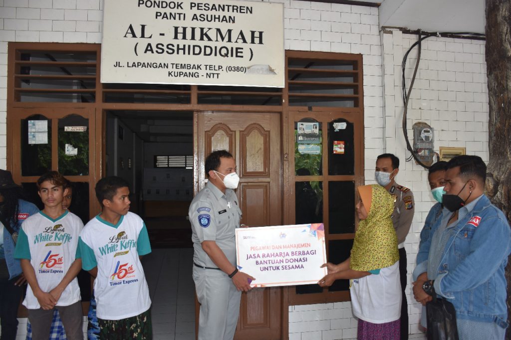 PT. Jasa Raharja Cabang NTT, Salurkan Bantuan Paket Sembako Bagi Panti Asuhan