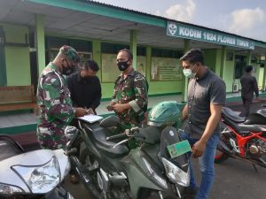 Kodim 1624/Flotim Tertibkan Kendaraan Anggota & Pegawai