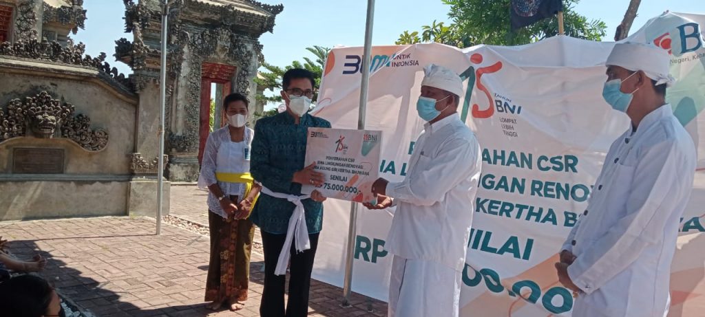 BNI 46 NTT Bantu Renovasi Puri Agung Giri Kertha Bhuwana Kupang