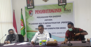 Bupati Roby Idong dan PT SMI Tandatangani Pinjaman Daerah PEN Sebesar Rp 216 Miliar