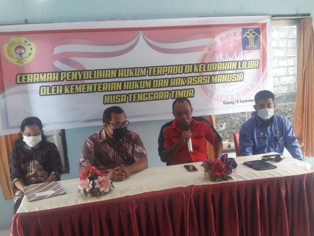 Liliba Masuk Kelurahan Binaan Sadar Hukum KemenkumHam NTT