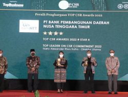 Bank NTT Raih Penghargaan Top CSR Award 2022