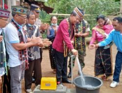 Wabup Manggarai Resmikan Program Hibah Air Minum di Desa Golo Watu