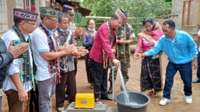 Wabup Manggarai Resmikan Program Hibah Air Minum di Desa Golo Watu