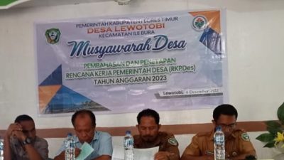 Desa Lewotobi Gelar Mudes RKPDes Tahun  2023