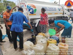 Masyarakat Desa Fatelilo Bersyukur Atas Bantuan Air Bersih dari Pj Bupati Rote Ndao