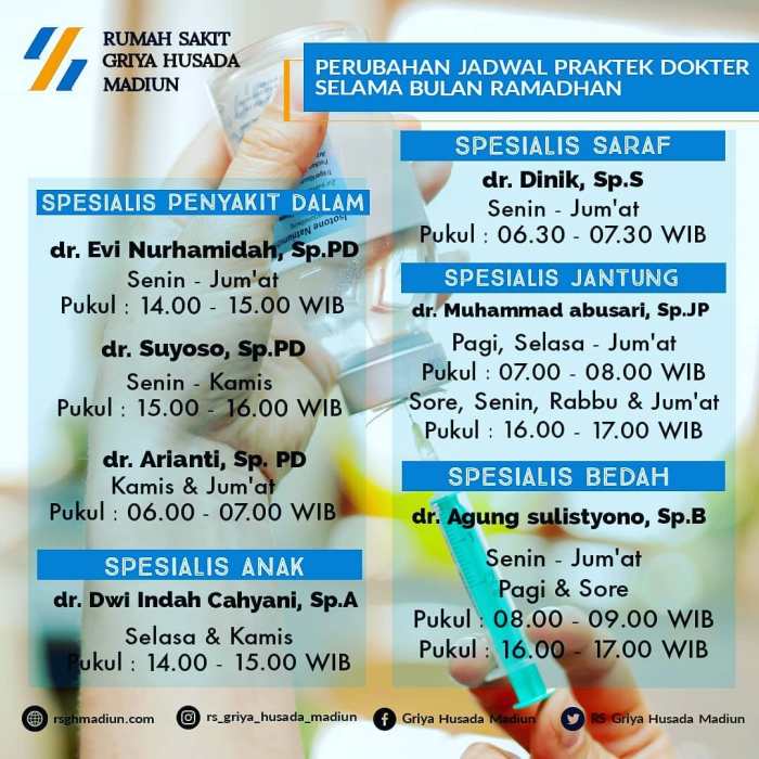 Jadwal Dokter Umum di Padang Hari Ini