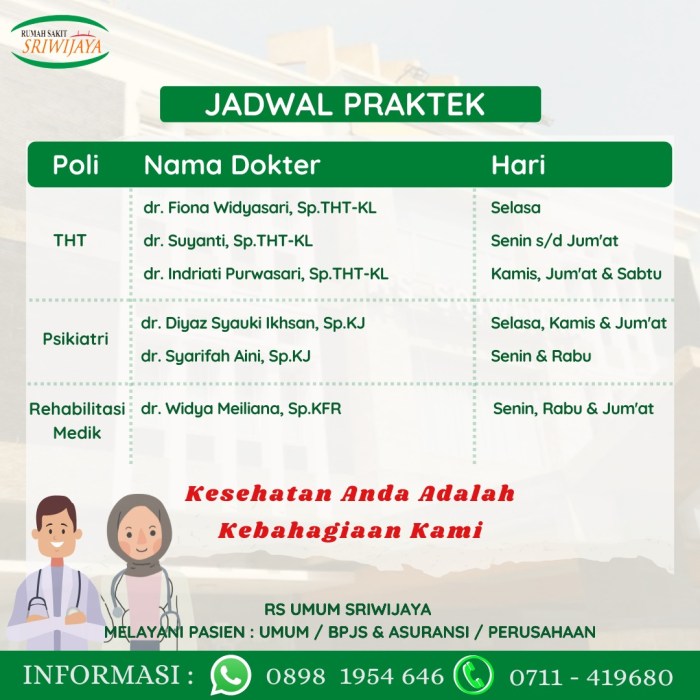 Jadwal Dokter Umum di Padang Hari Ini