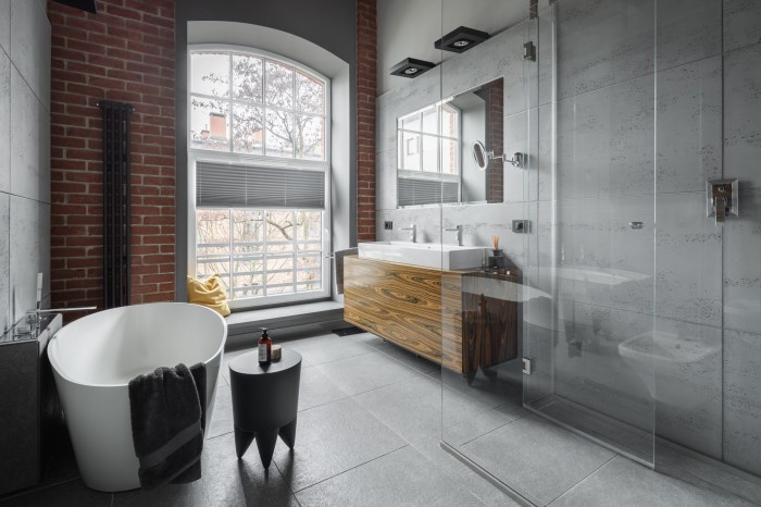 Industrial bathroom style ideas awesome loftspiration visualizer omar saad